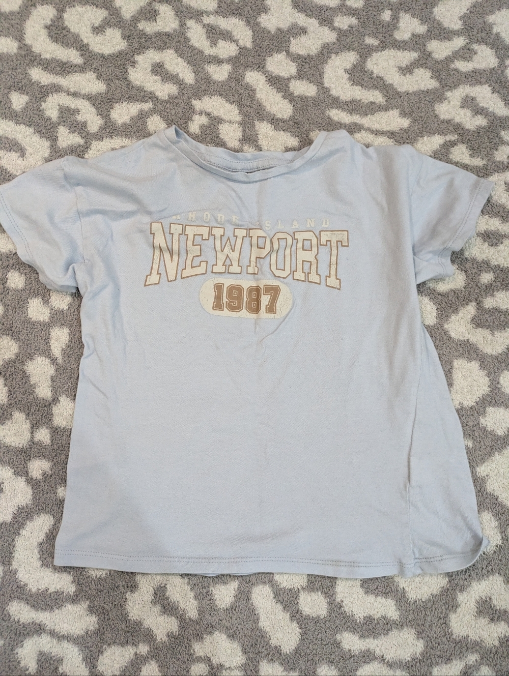 🦋5/25$ Aeropostale Light Blue Newport 1987 Graphic Tee